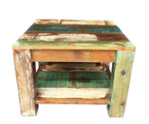 Liberty Reclaimed Wood Side Table Multi Color 60x60x45cm